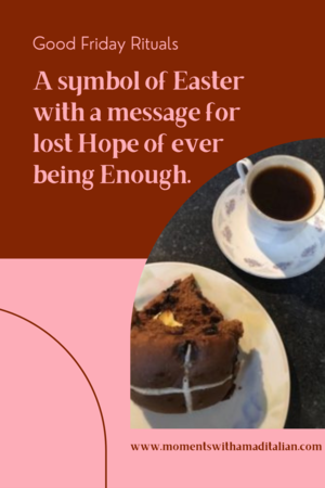 espresso coffee and chocolate hot cross bun